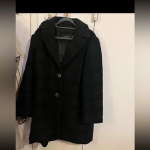 Tahari Womens Lurex Plaid Walker Coat
Black Wool
- never used